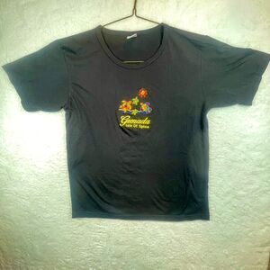 Colorful Grenada, "Isle of Spice Embroidered‎ Tee Shirt From Island Unisex XL